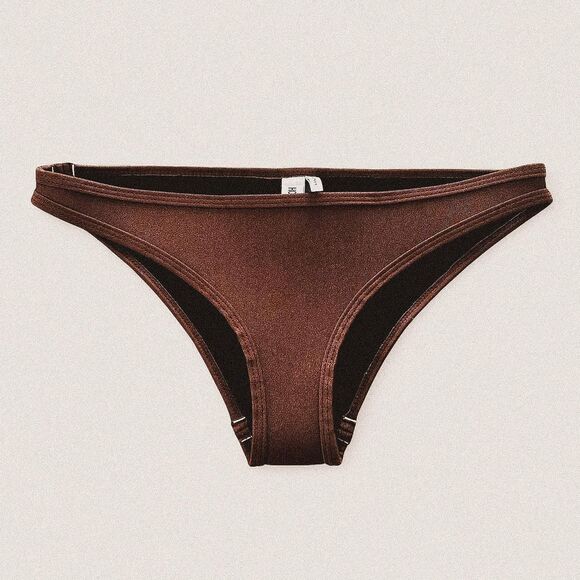 Hoaka brown neoprene swimwear bikini bottoms - Picture 1 of 6